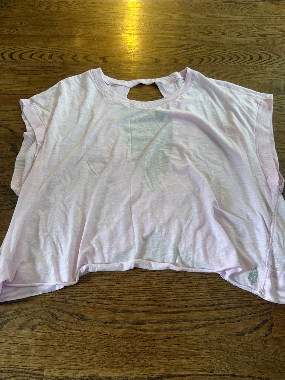 Free people my movement light purple pink tee sz XL